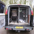 honden foto bus met kennel
