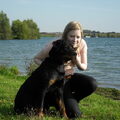 Even snel tussen 't zwemmen door een foto'tje maken ;) 