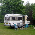 Met de camper op reis en de hond mee