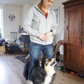 Samen doggydance doen...blijer kan ik hem niet maken :)