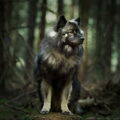 Grote Keeshond, wolfsgrijs
