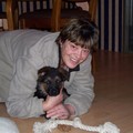 honden foto ik en mijn 8 weken jonge duitse herder puppy eisha :)