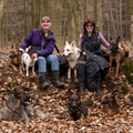 honden foto Hetty en ik met de hondjes
