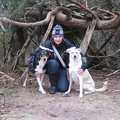 honden foto ik met Sita en Sefa