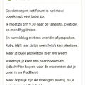 honden foto Hier had ik meerdere spaties tussen, maar het bleef maar als 1 blok staan.