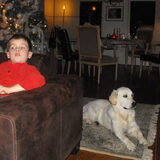 Oudjaars avond 2008 Tinka 9mnd. oud