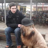 mijn broer en onze hond hasco
