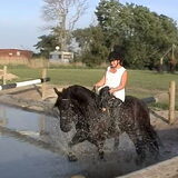 Op Dameszadel door de waterbak.
