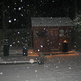 's avonds om 23.00 uur op 4 december 2010 begint het hier te sneeuwen