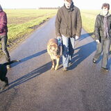 op de terugreis