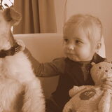 Fenna samen met Lotje