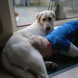 Foto van Marjolein en Noa en kleine Levi