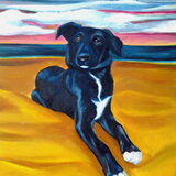 Acrylverf Schilderij van Joey. Sophia Vos, Katwijk. Meer portretten op…