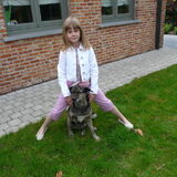 Céline de jongste met snoepy