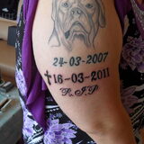 Op deze foto zien jullie de tattoo die ik vandaag 23 April heb laten…