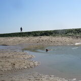 op het strand in Berck
