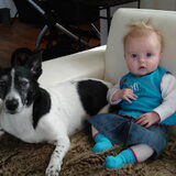 Flossy met zijn grote vriendin Fenna!