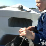 JARNO MET ODIE OP DE BOOT