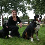 Takkie en Karlo samen met mij, bij de boerderij..