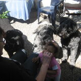 samen met de kleine boterham eten