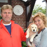 afgelopen zaterdag onze goldenpup gehaald . we noemen ,m ben !