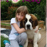 Dochter Britt met haar Sintje "Kitty v.d. Frafroe Buddies" wanneer ze…