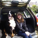 In de auto wanneer we naar onze familie gingen.