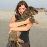 Karel en ik op het strand