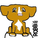 de hond van laura getekend