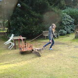 Weekndje weg ~ zelfgemaakt parcours voor agility. o.a. op de foto…
