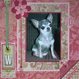 De eerste pagina van haar Scrapbook.