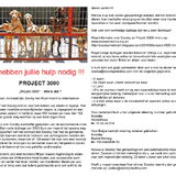 Laat uw hart spreken en steun project 3000.