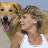 Lex en ik samen op het strand. Dit is één van mijn favoriete foto's…