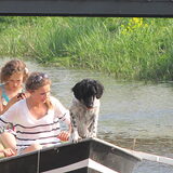 lekker in de boot (echte Friese stabij he)