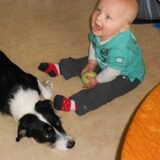 wat had me kleinzoon toch een lol.