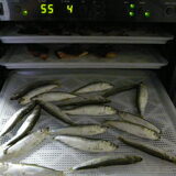 sprotjes in de droger 6-7-2012 IN 414 gram UIT