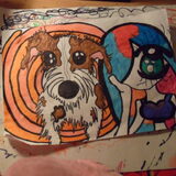 dog and girl