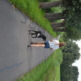 Het volgen trainen tijdens een wandeling