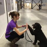High five met Daniëlle op de training