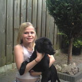 Dit is mijn dochter met de hond :)