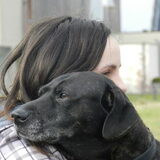 Met asielhondje Gina