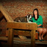 Samen met baasje op de Fotoshoot