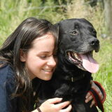 Samen met asielhondje Shoke