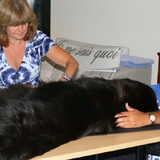 Nina op nieuwe kaptafel...