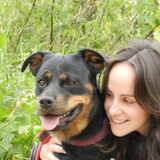 Met asielhondje Zina