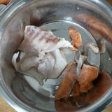 Wat eten we vandaag Romy's ontbijt 100 gram witvis, 50 gram zalm