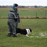 Samen met Serge v.d.Zweep, klaar voor de training met Easy, het was…