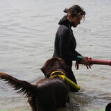 waterwerken haar favoriete speeltje de dummy