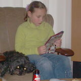 Onze kleindochter Chloe met Tammy