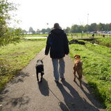Met baasje en Fari